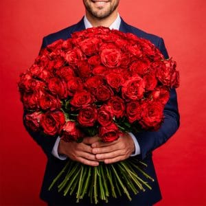 Premium Kırmızı Gül Buketi