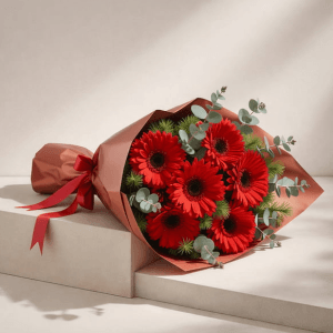 Kırmızı Gerbera Buketi